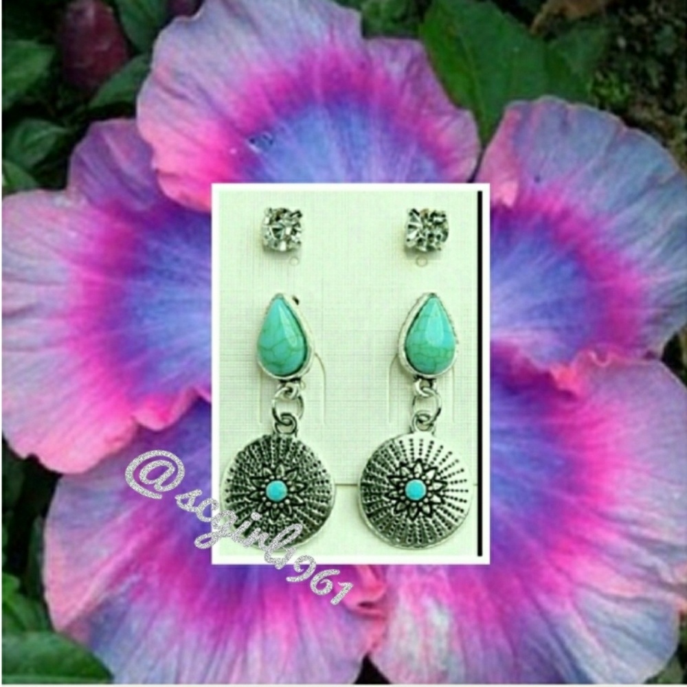 TURQOUISE/SILVER EARRINGS